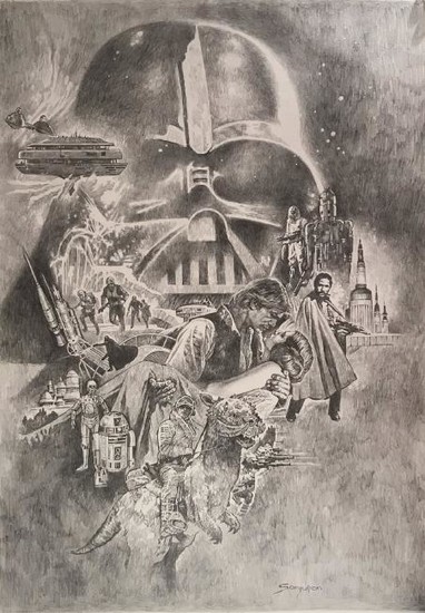 Star Wars - Original Recreation Poster