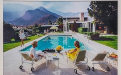 AARONS, SLIM (1916-2006)Poolside Gossip: Lita Baron, Nelda Linsk and Helen Dzo Dzo, Palm Springs