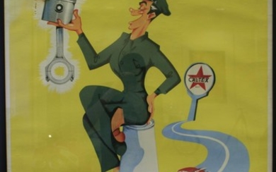 An advertising poster for Havoline, Belgian, 1948