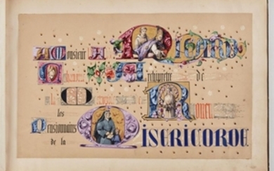 ALBUM DE DESSINS ET DE PENSÉES . S.D. (Vers 1850).…