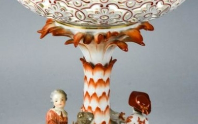 Antique German Meissen Porcelain Center Piece