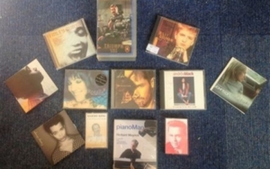 Assorted CD/VHS/Cassette signed inserts. 13 items. Amongst them are Rozalla, Andrea Black and Billy Gilman, Finley Quayle......