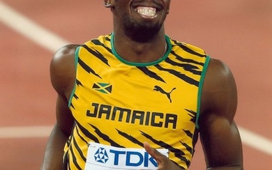 BOLT USAIN : (1986- ) Jamaican Sprinter. Known as