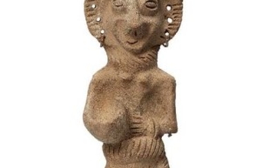 A Cypriot terracotta figure, circa 1000 B.C.,...