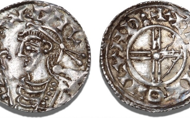 England, penning, London, Short Cross type, 1029–1035, møntmester, Ælfwig, S 1159, North 790, Hild. 1953