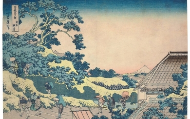 KATSUSHIKA HOKUSAI, (1760–1849), EDO PERIOD, 19TH CENTURY | SURUGADAI IN EDO (TÔTO SUNDAI)