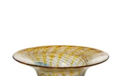 Monart, a large glass bowl 20th Century...