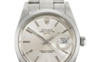 ROLEX | A STAINLESS STEEL AUTOMATIC CENTRE SECONDS WRISTWATCH WITH DATE AND BRACELET REF 15000 CASE R943664 OYSTER CIRCA 1987