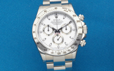 Rolex. A stainless steel automatic chronograph bracelet watch