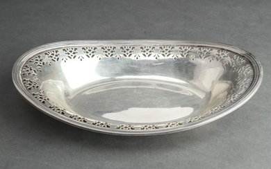 Tiffany & Co. Sterling Silver Pierced Oblong Bowl