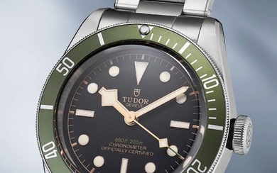 Tudor, Ref. 79230 An attractive stainless steel diver's wristwatch with green bezel and bracelet