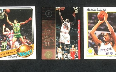 Lot of 3 Vintage NBA Sports Cards Circa 1970 to 1990