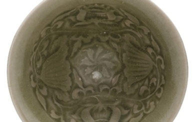 A YAOZHOU CELADON-GLAZED CONICAL BOWL, NORTHERN SONG DYNASTY (AD 960-1127)