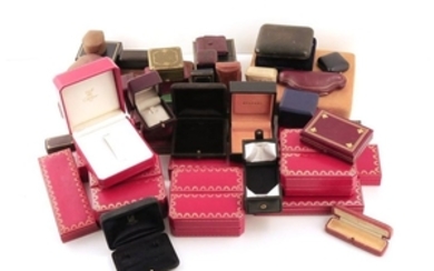 A collection of antique and modern jewellery boxes…