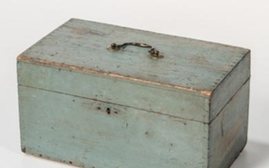 Powder Blue-painted Storage Box