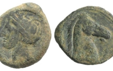 Carthaginian Domain, Sardinia, c. 264-241 BC. Æ (20mm, 4.35g, 3h)....