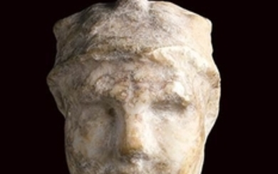 Graeco Roman marble ruler head 2nd - 1st century BC;...