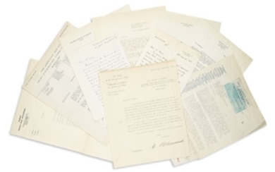 (HOLOCAUST) - Group of c. 35 Typed and Autograph Letters Signed, all written to Gen. Morris Carlton Troper