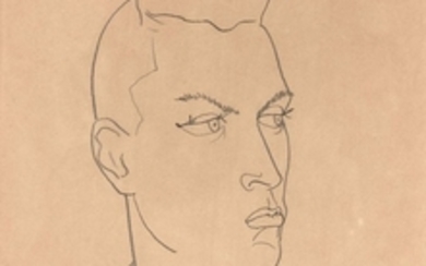 Jean COCTEAU 1889-1963 Portrait d'Hubert de Saint-Sénoch - 1942