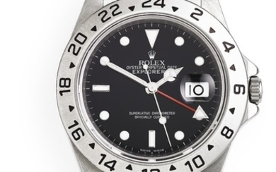 Rolex: A gentleman's wristwatch of steel. Model Explorer II, ref. 16570. Mechanical COSC movement with automatic winding, cal. 3186. 2009.