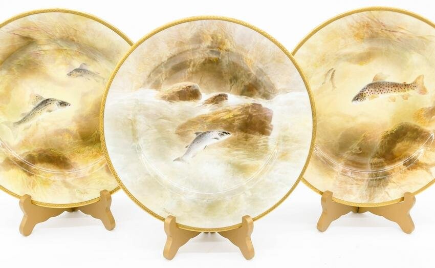 11pc Royal Doulton for Tiffany & Co. Fish Plates