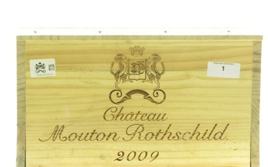 *12 bottles of Chateau Mouton Rothschild 2009 Pauillac (owc)....