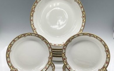 12pc Limoges Vignaud Porcelain Serveware, Bowls