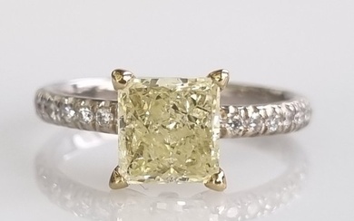 14 kt. Bicolour - Ring - 1.66 ct Diamond