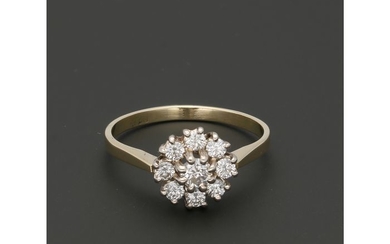 14 kt. Gold - Ring - 0.57 ct Diamond