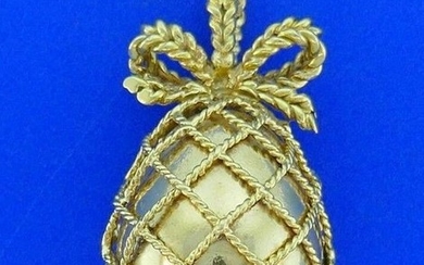 15k Yellow Gold Egg Pendant
