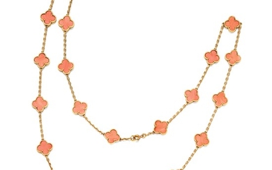 Coral Necklace, 'Alhambra', Van Cleef & Arpels