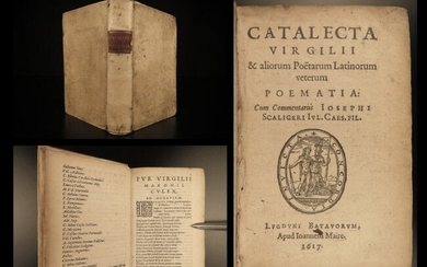 1617 VIRGIL 1ed Appendix Vergiliana Medieval Poems