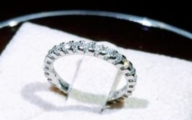 18 kt. White gold - Ring, eternal ' - 0.81 ct Diamond - Diamond