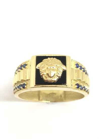 18 kt. Yellow gold - Ring - 0.72 ct Sapphires