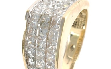 18 kt. Yellow gold - Ring - 1.80 ct Diamonds