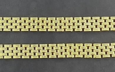 18k Yellow Gold Van Cleef Bracelet Pieces