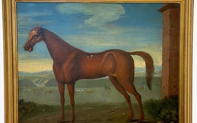 18th Cent. Equestrian Portrait, Circle of Wootton