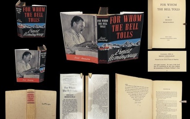 1940 Ernest Hemingway 1st ed For Whom the Bell Tolls American War Novel Classic