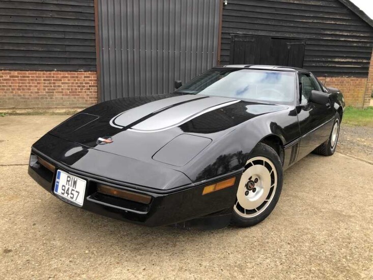 1986 Chevrolet Corvette Stingray, 5.7 litre V8, Automatic, finished in black with black leather interior, 69,000 miles indicated, MOT until March 7th 2022, supplied with keys, V5 and current MOT ce...