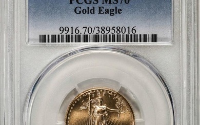 1997 $10 American Gold Eagle Coin PCGS MS70