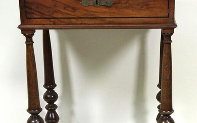 9th CENTURY WILLIAM AND MARY STYLE SEWING TABLE