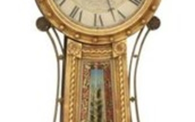 19th Century Girandole Banjo Clock