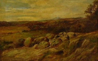 19th Century Oil Painting On Canvas Landscape