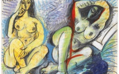Pablo Picasso (1881-1973), Deux nus