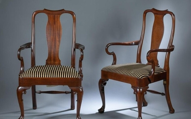 2 Stickley Williamsburg Queen Anne chairs