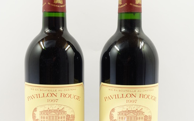 2 bouteilles PAVILLON ROUGE DU CHÂTEAU MARGAUX 1997 Margaux