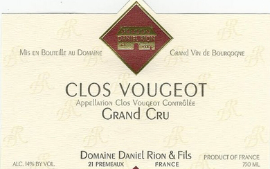 2005 Clos Vougeot, Daniel Rion
