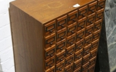 An oak office chest, early 20th Century, fitted...