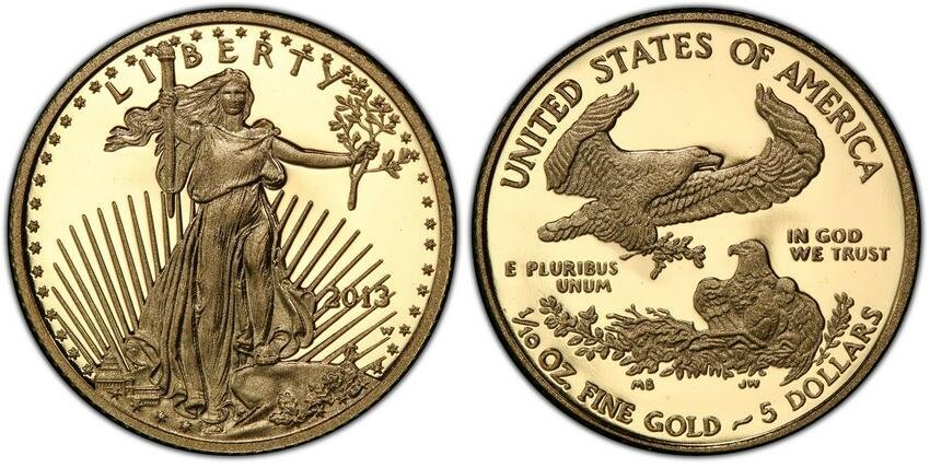 2013 $5 American Gold Eagle Coin