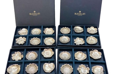 24 Buccellati Sterling Silver Place Card Holders